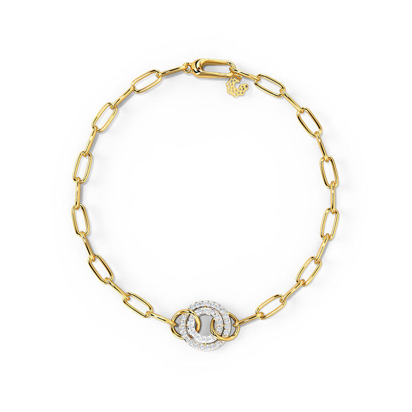 Linked Links Diamond Bracelet