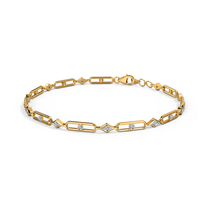 Glimmer & Gleam Diamond Chain Bracelet