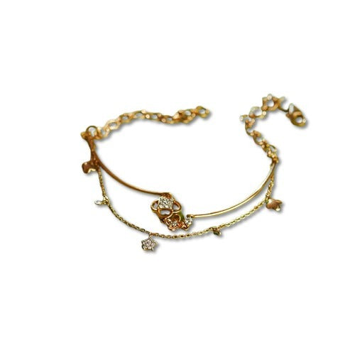 Glistening Clover Diamond Bracelet