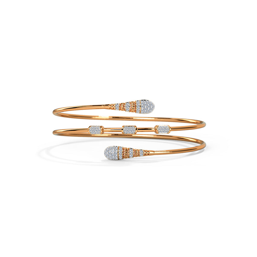 Zara Spiral Diamond Bracelet