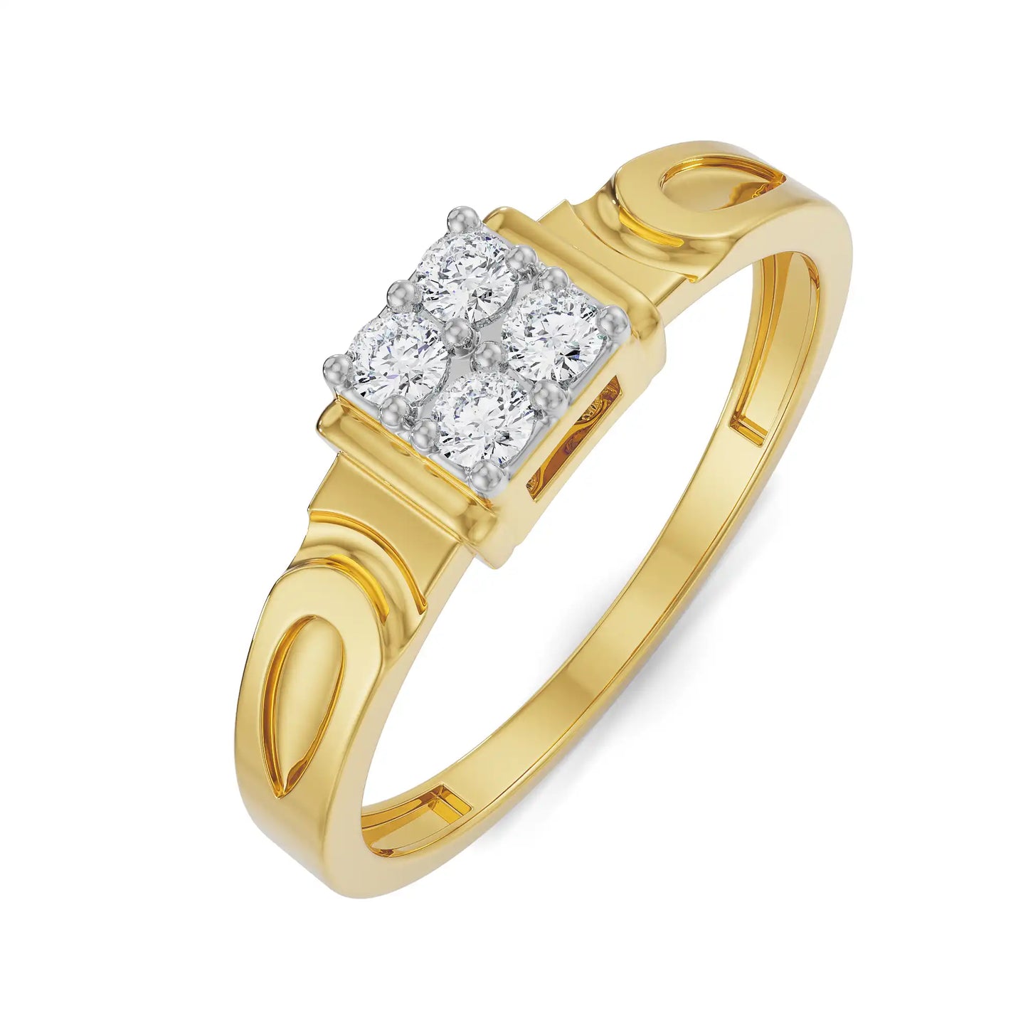 Quartet Lab Grown Luxe Bridal Band