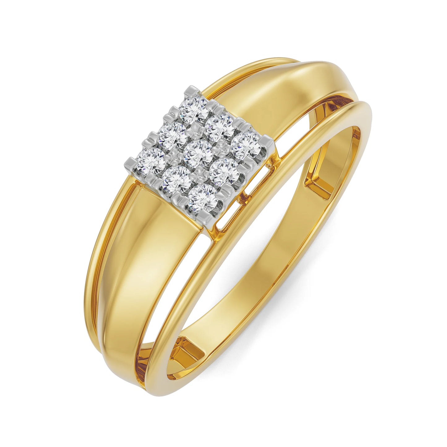Dainty Lab Grown Radiant Band for Gent