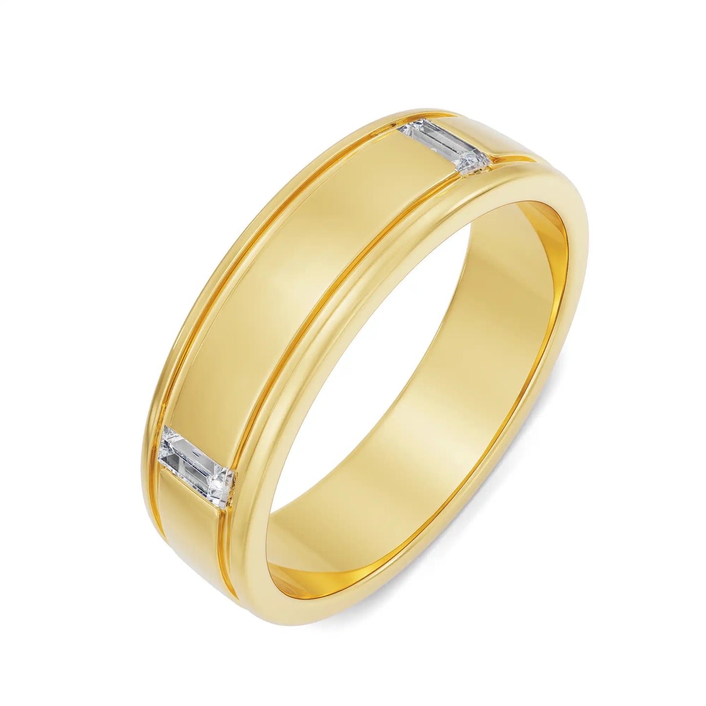 Heritage Emerald Gents Lab Grown Diamond Ring