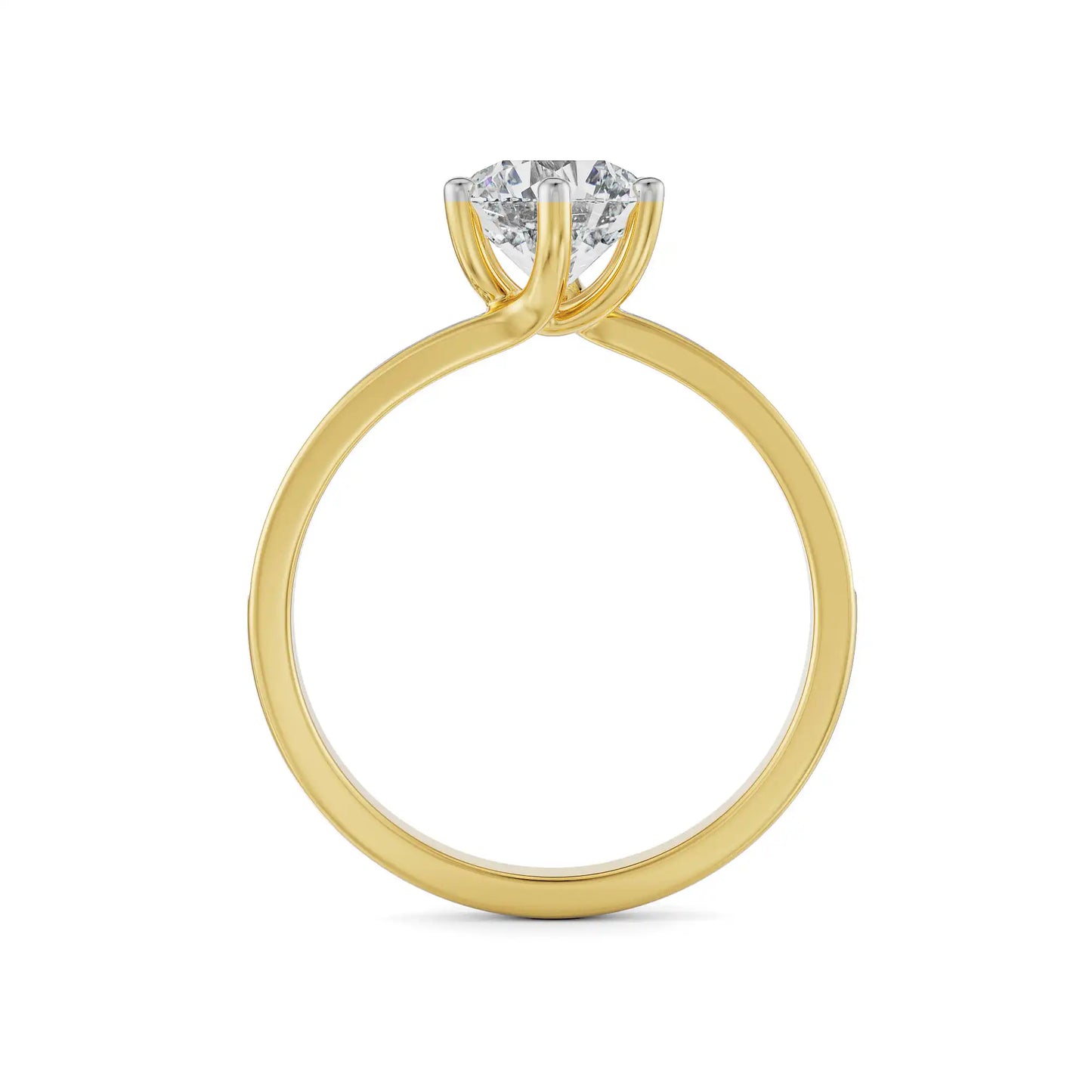 Twisted Lab Grown Brilliant Iconic Ring