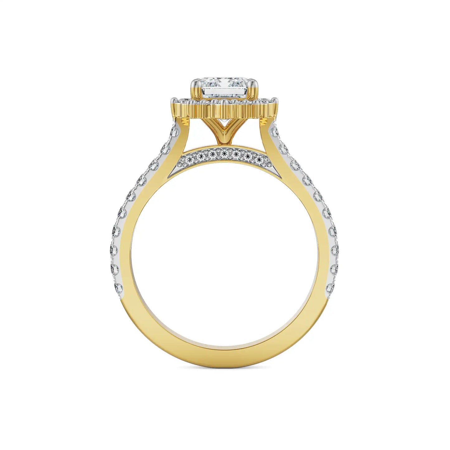 1.5 CT Emerald Lab Grown Luxe Circle