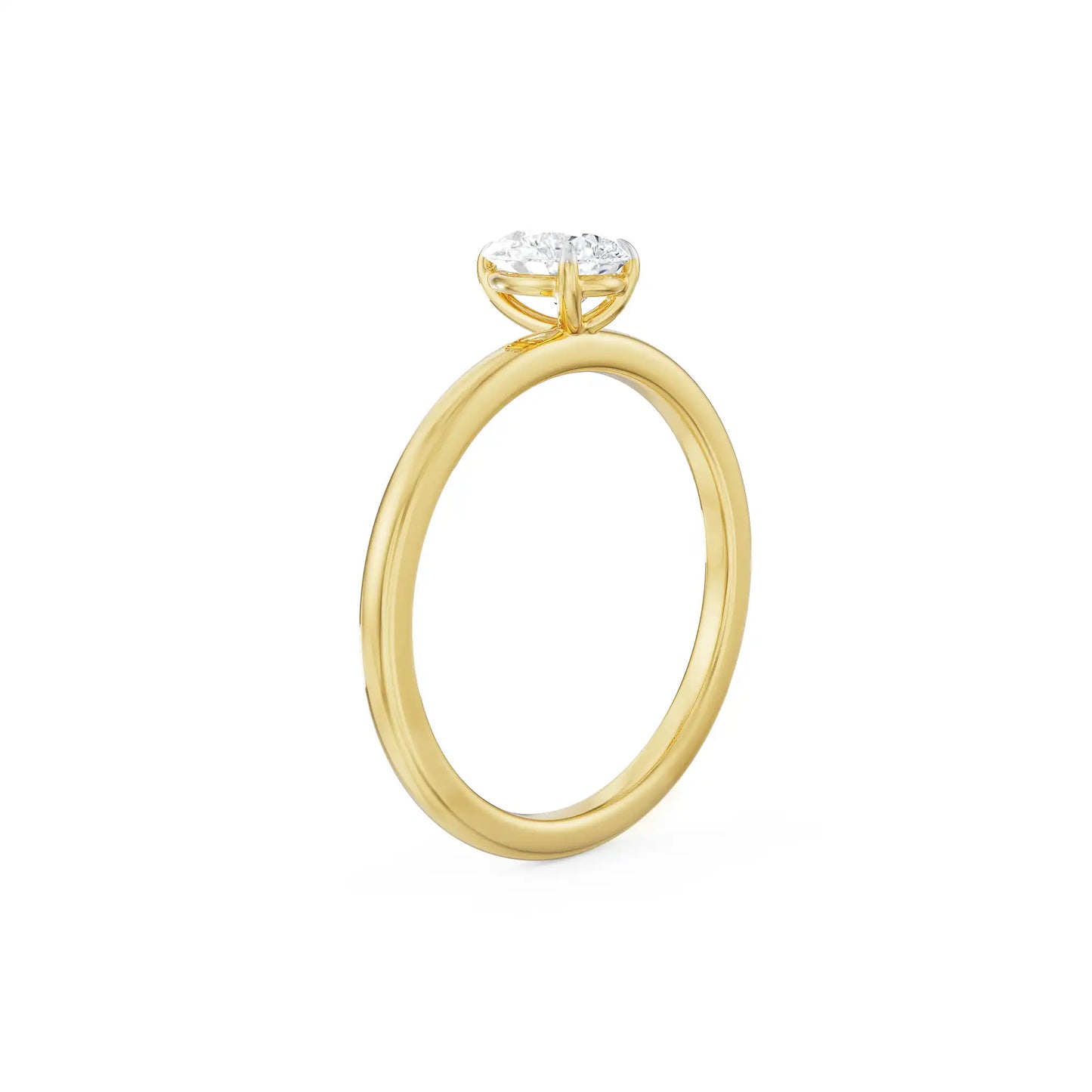 0.5 Ct Pear Lab Luxe Engagement Circle