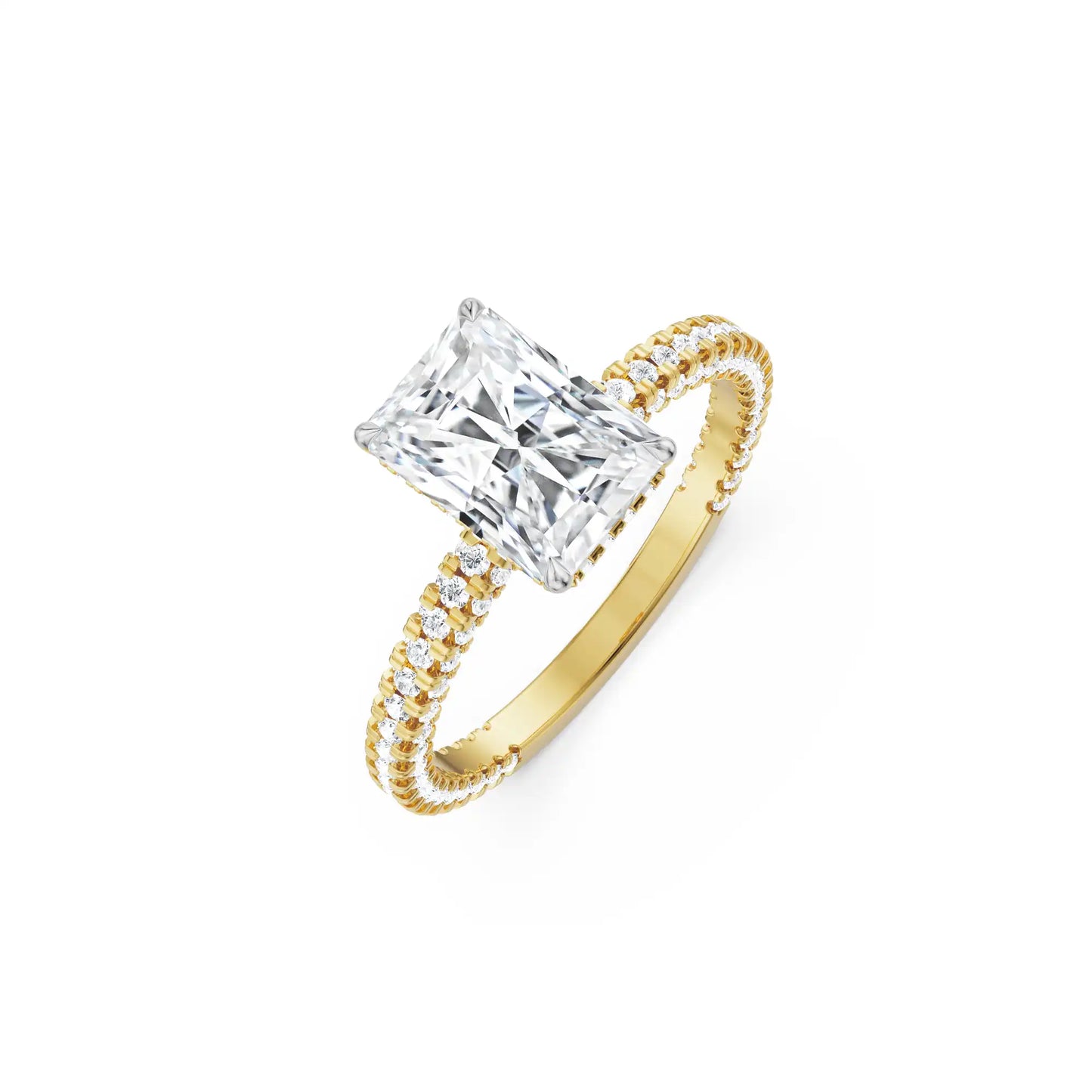 1.5 CT Oval Lab Grown Radiant Band