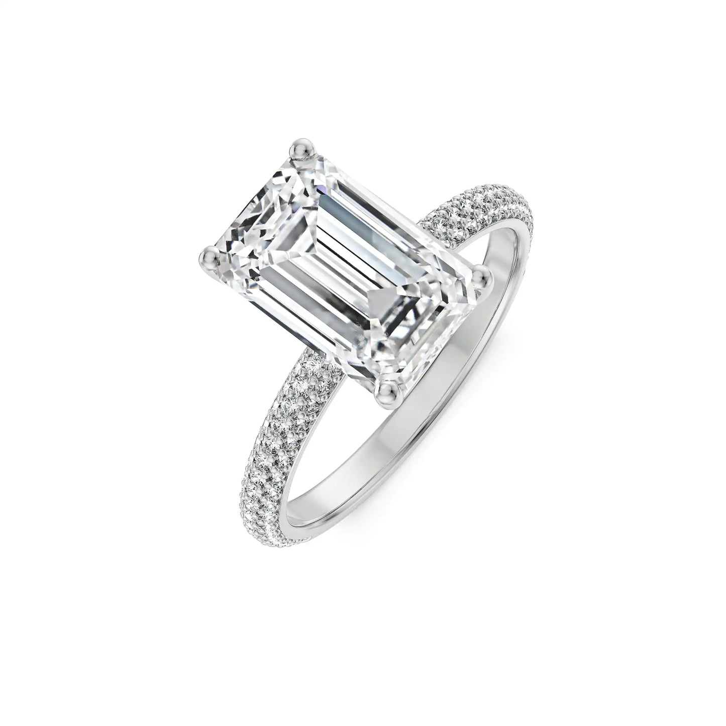 Vintage Glamour Emerald Radiant Ring