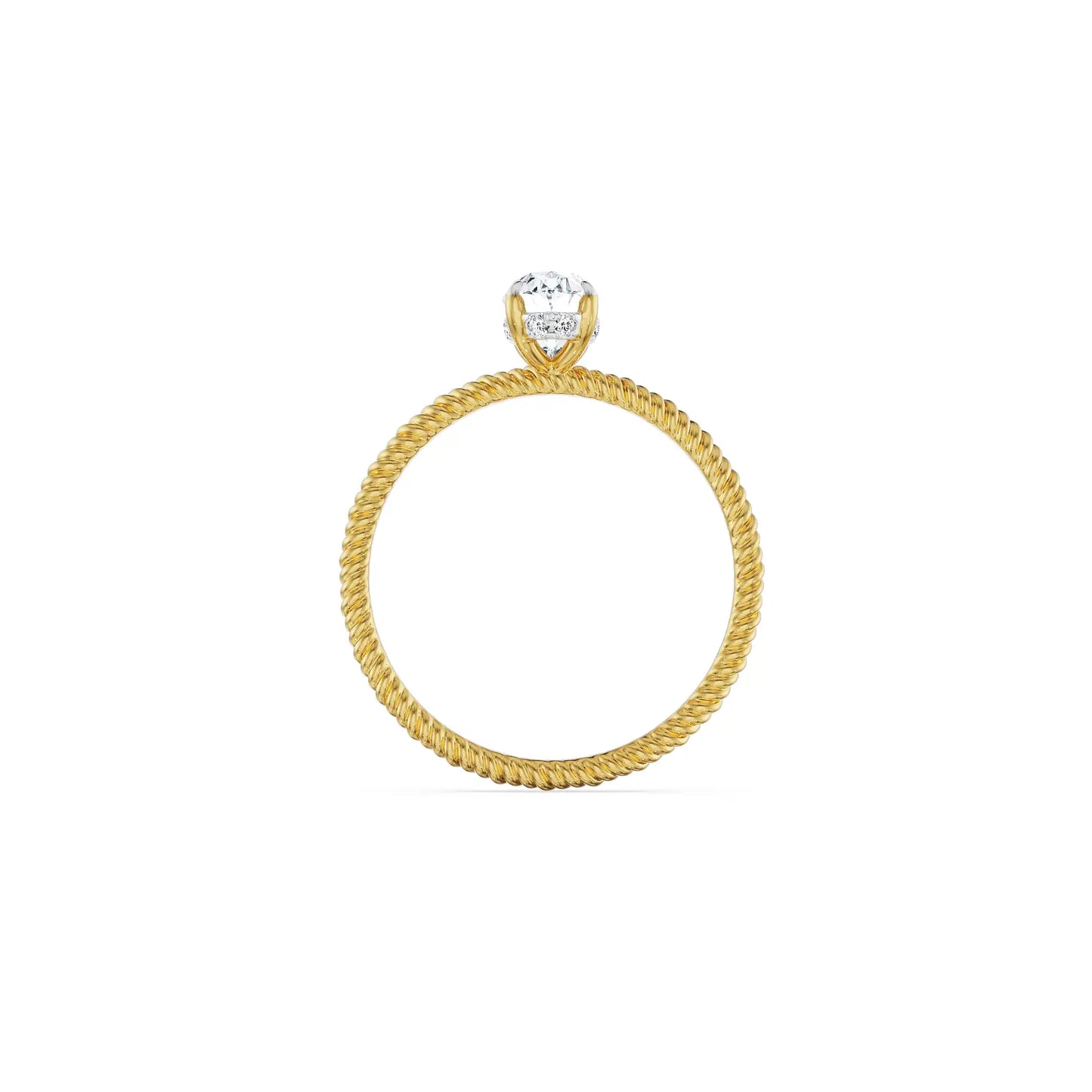 0.70 Ct Oval Engagement Circle