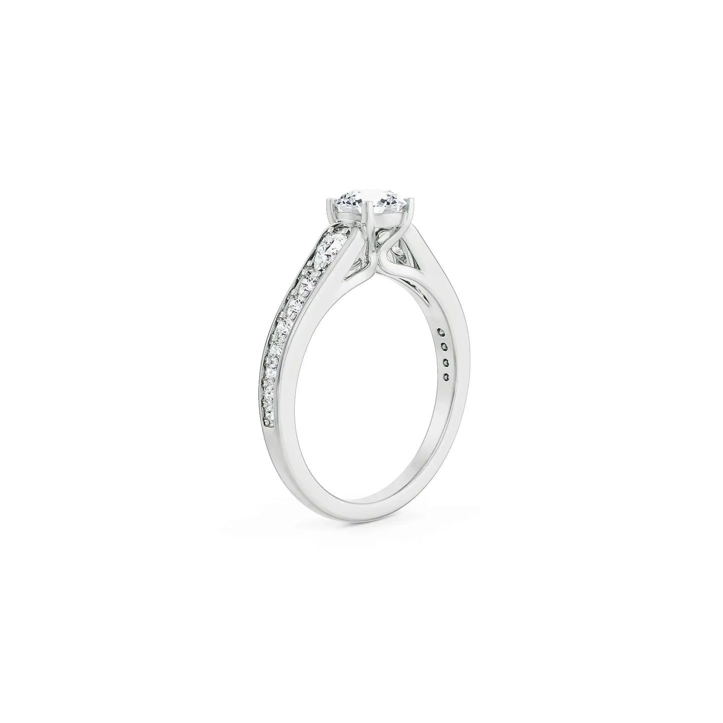 Harlow Pavé Engagement Circle Ring