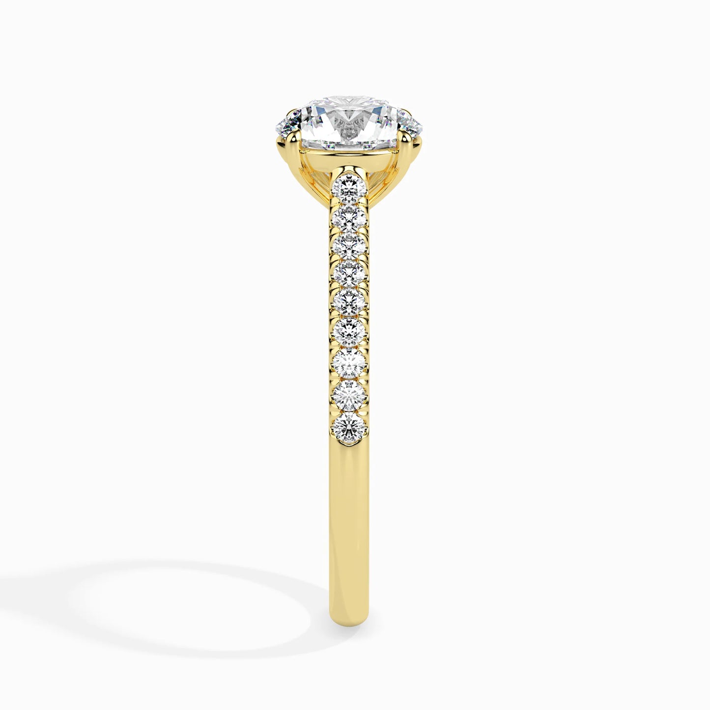 Sparkling Signature Radiant Ring in 14KT Gold or 18KT Gold