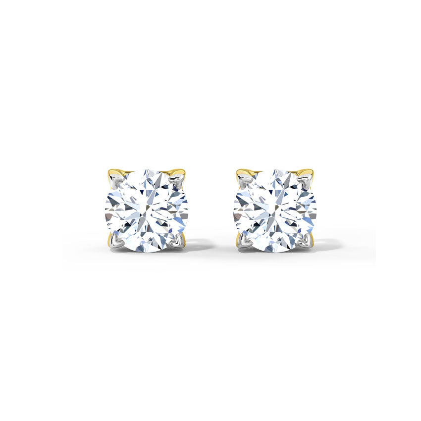 Caprice Prime Solitaire Stud Earrings