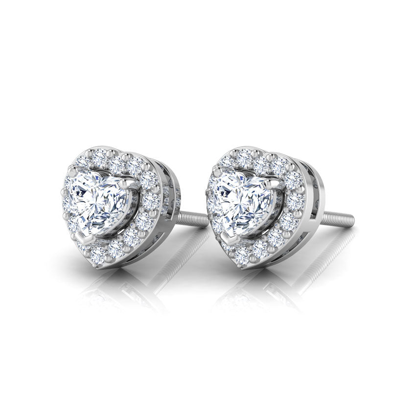 Belle Solitaire Stud Earrings
