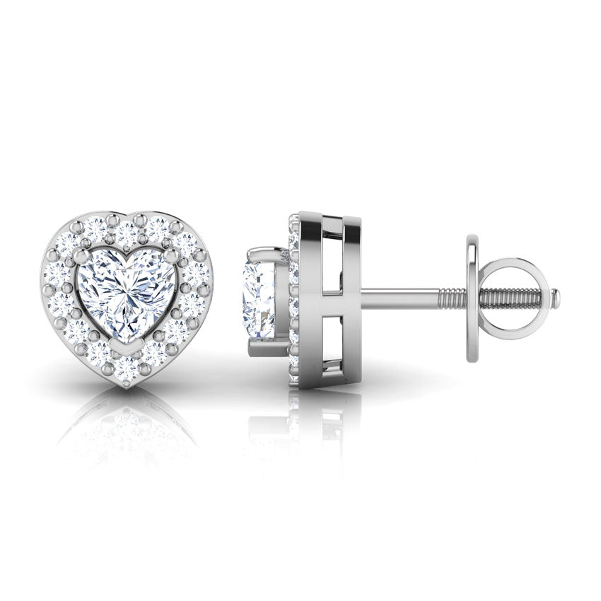 Belle Solitaire Stud Earrings