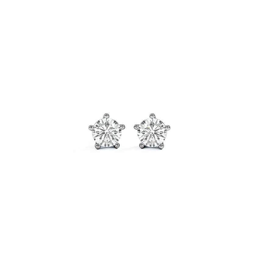 Shine Solitaire Stud Earrings