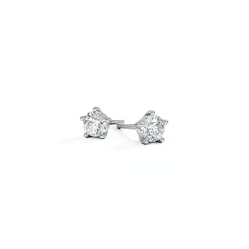 Shine Solitaire Stud Earrings