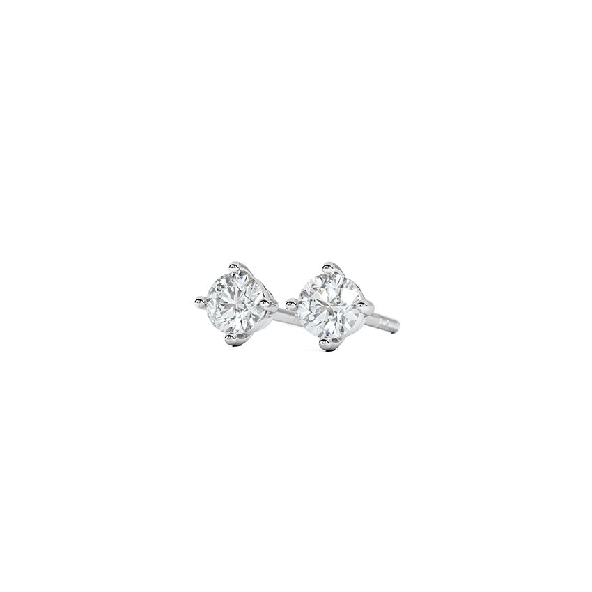 Shine Solitaire Stud Earrings