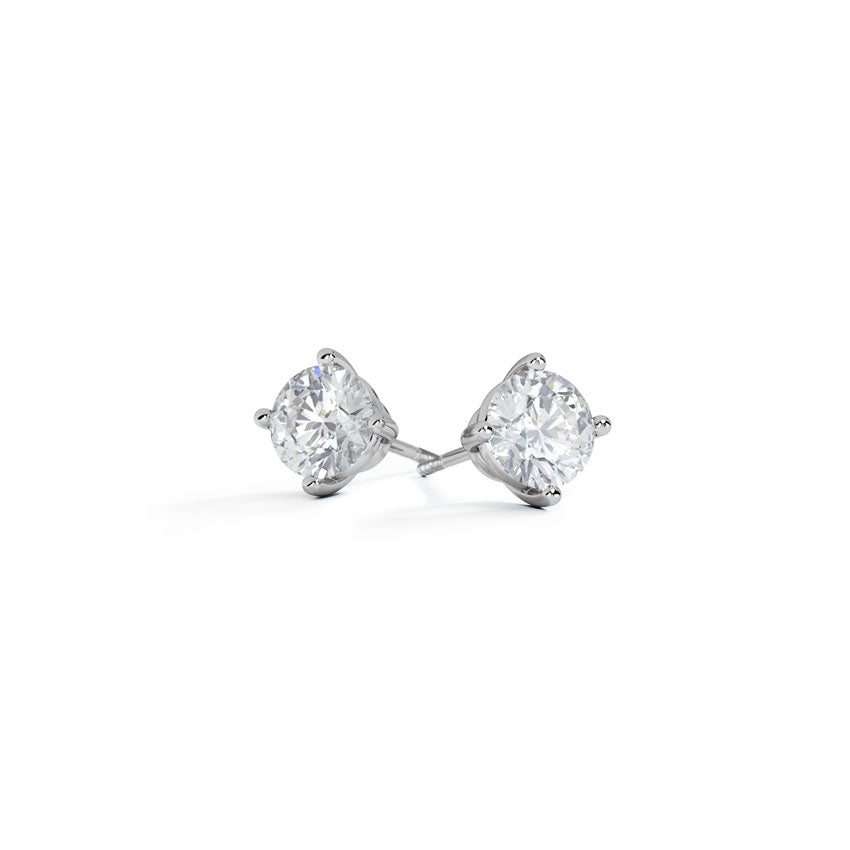 Ronald Solitaire Stud Earrings