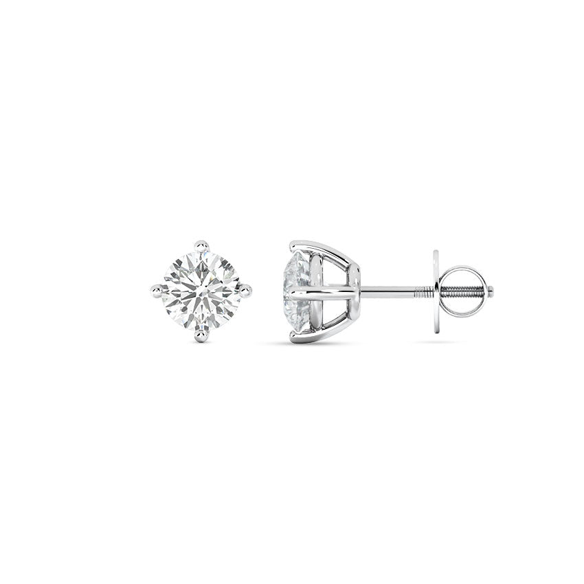 Ronald Solitaire Stud Earrings