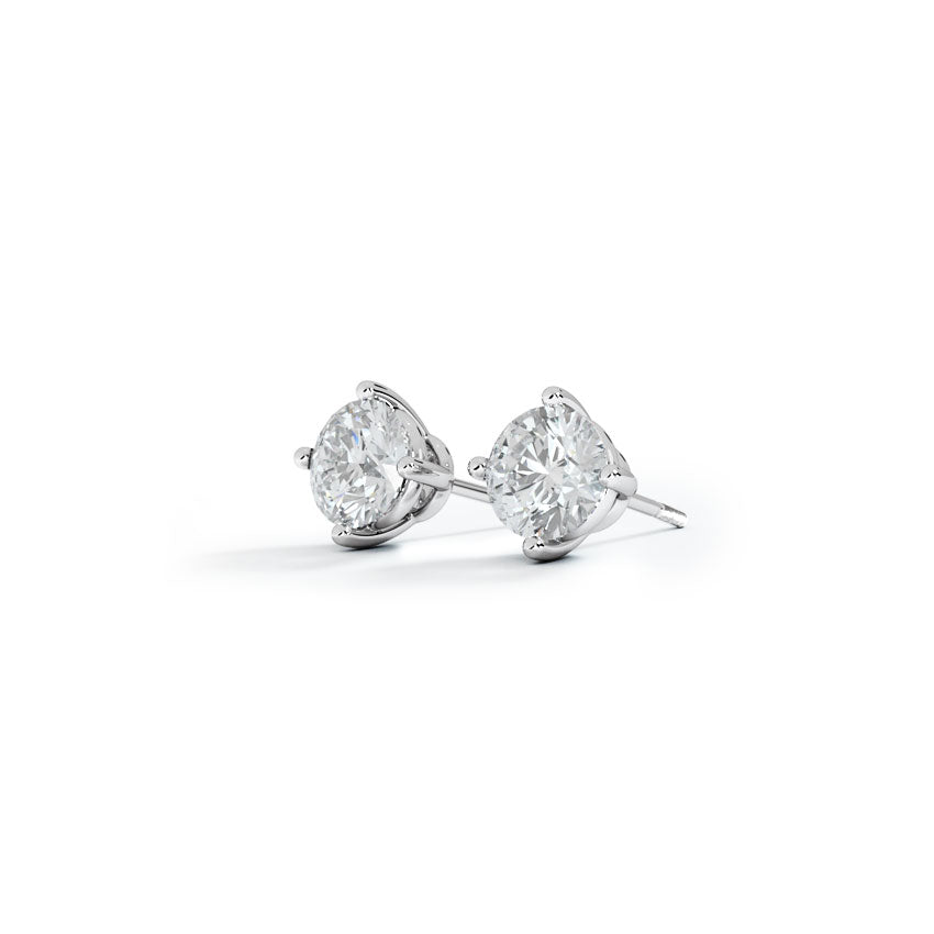 Ronald Solitaire Stud Earrings