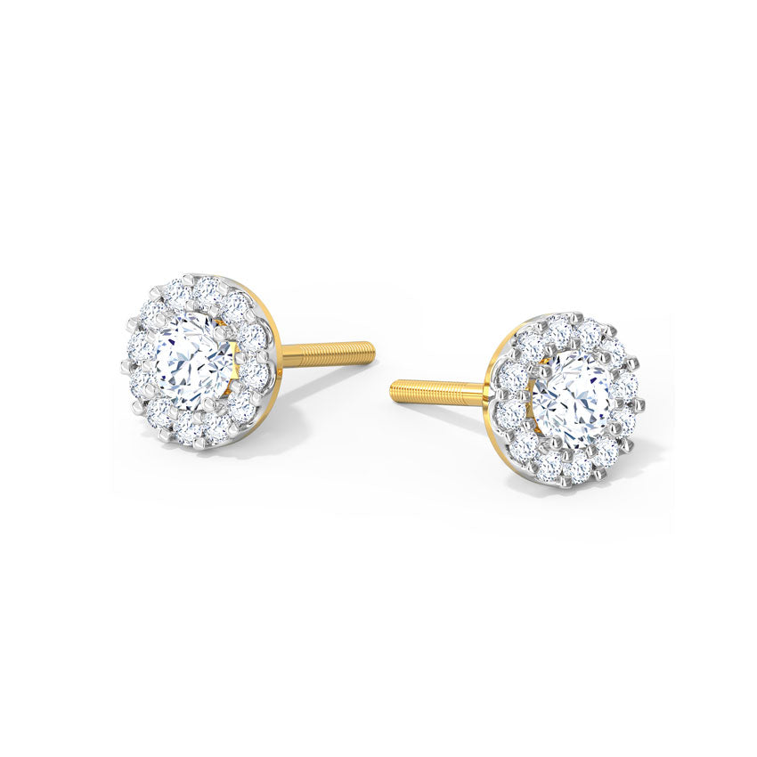 Abbey Solitaire Stud Earrings
