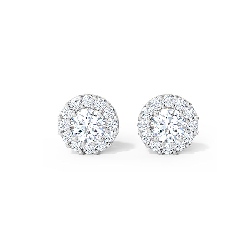 Abbey Solitaire Stud Earrings