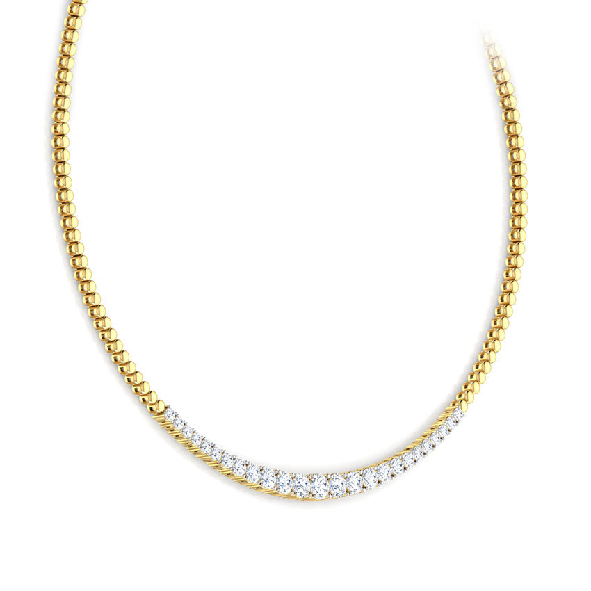 Progressive Quarter Solitaire Necklace
