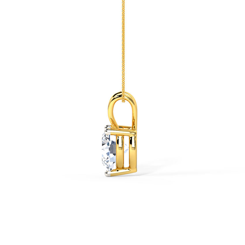 Vista Heart Solitaire Pendant