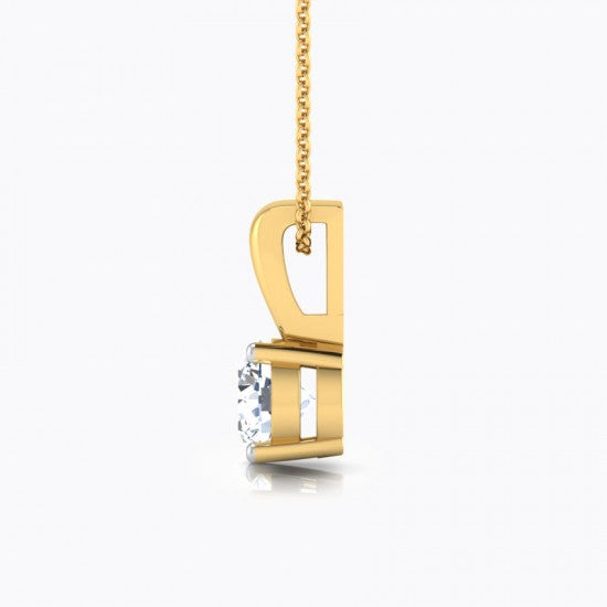 Sparkling Round Diamond Pendant