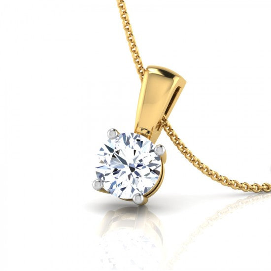 Sparkling Round Diamond Pendant