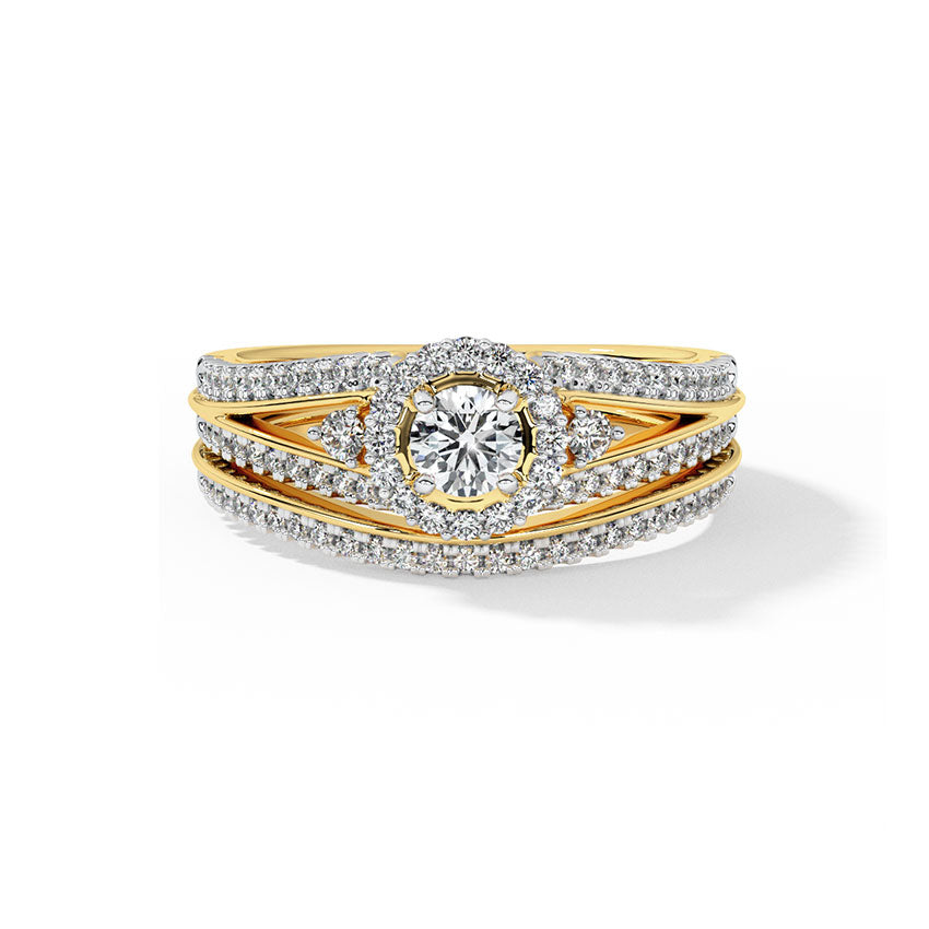 Eternity Solitaire Bridal Ring Set