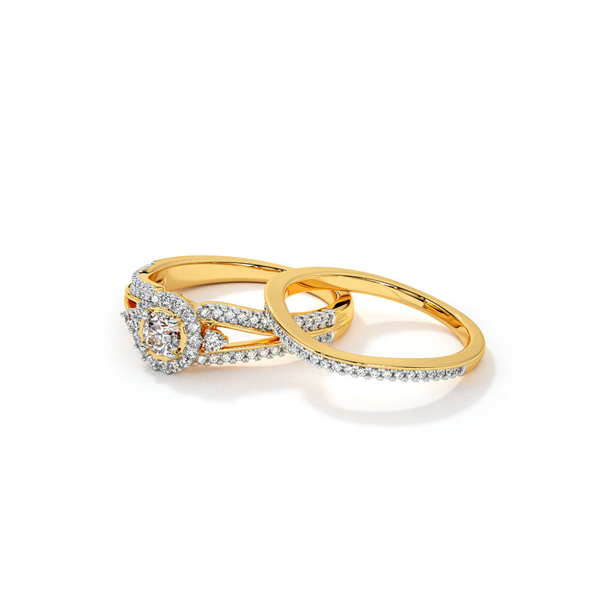 Eternity Solitaire Bridal Ring Set