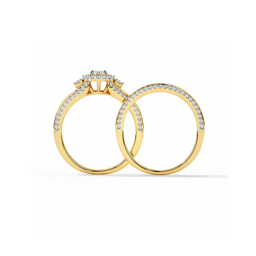 Eternity Solitaire Bridal Ring Set