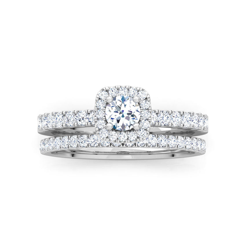 Twilight Solitaire Bridal Ring Set