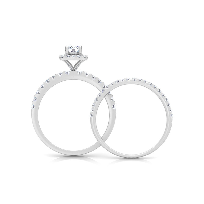 Twilight Solitaire Bridal Ring Set