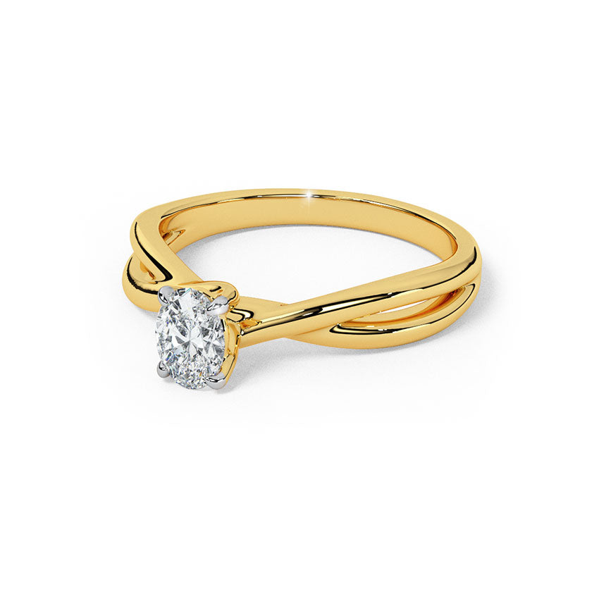 Luminous Diamond Solitaire Ring