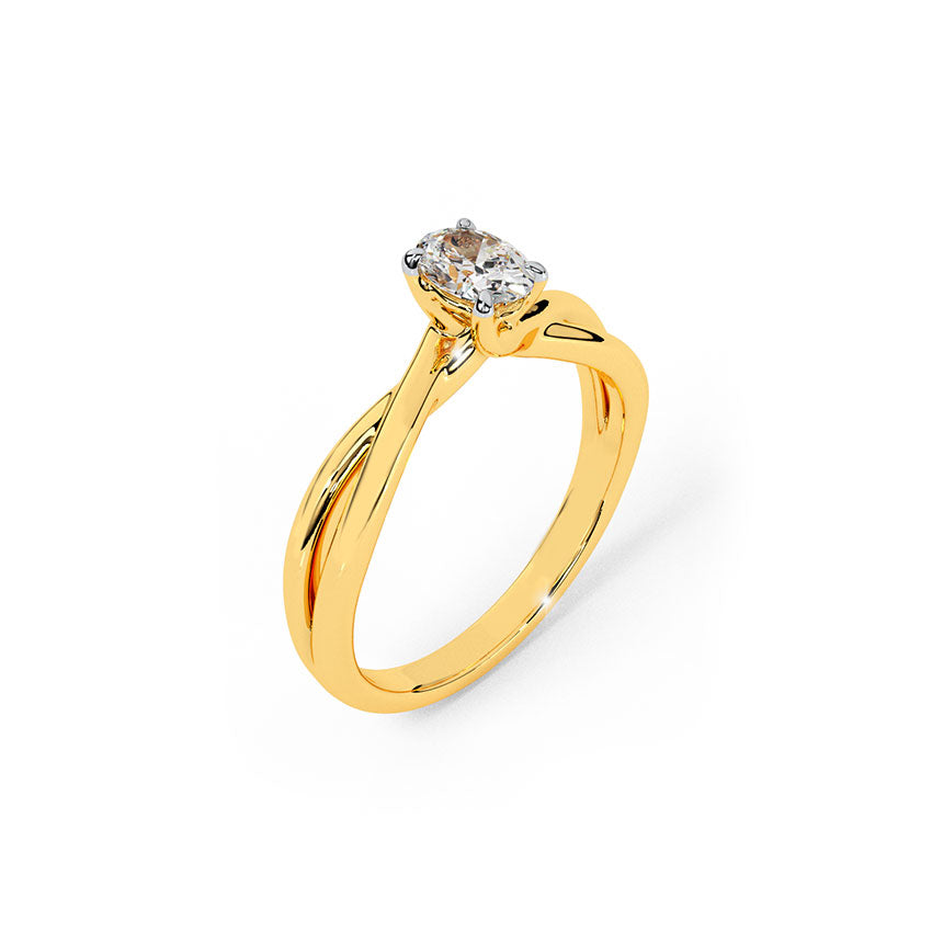 Luminous Diamond Solitaire Ring