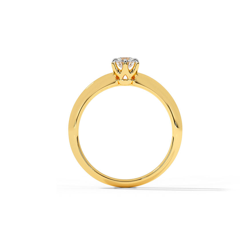 Chic Swanky Solitaire Ring