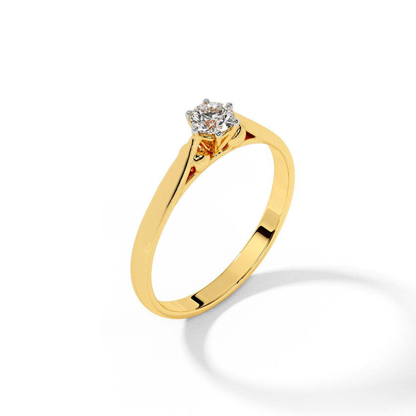 Plain Solitaire Ring