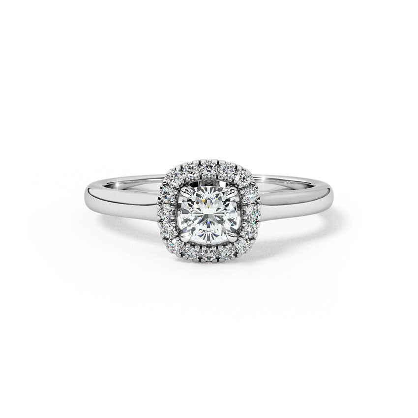 Quiet Diamond Solitaire Ring