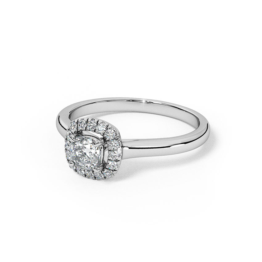 Quiet Diamond Solitaire Ring