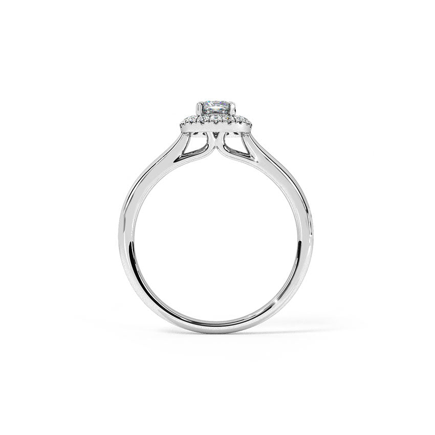 Quiet Diamond Solitaire Ring