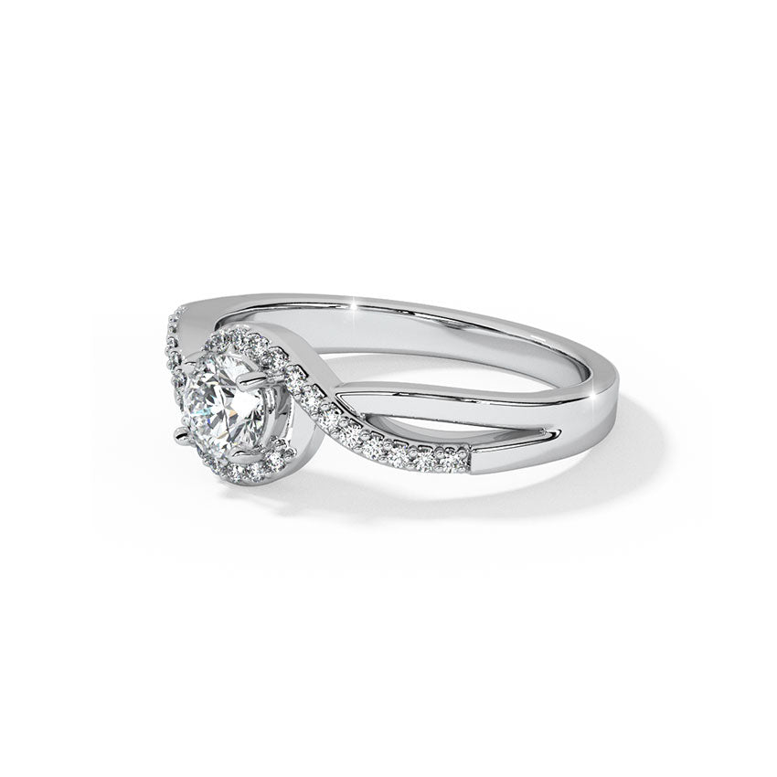 Infinity Solitaire Ring