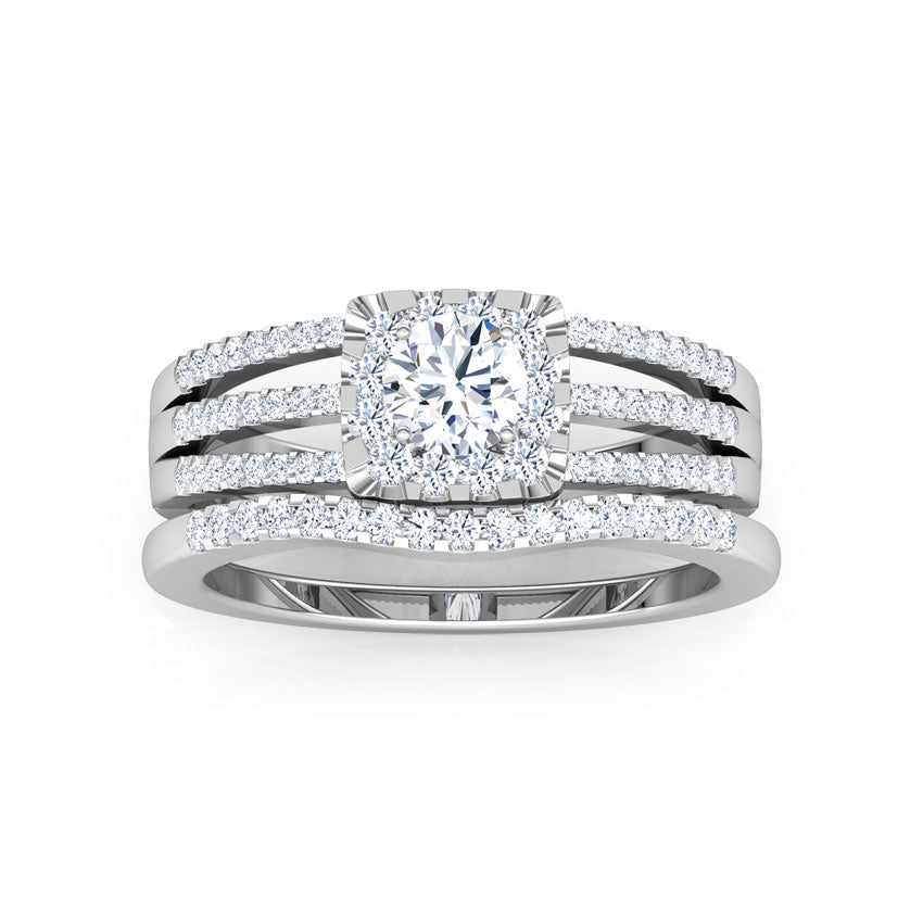Starlight Solitaire Bridal Ring Set