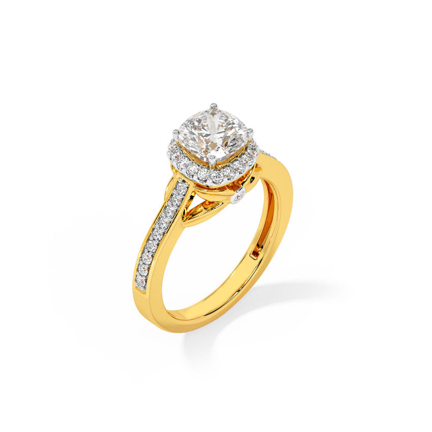 Diamond Queen Solitaire Ring
