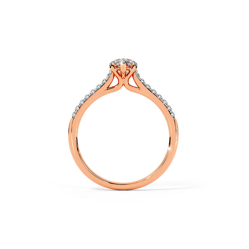 Helio Diamond Solitaire Ring