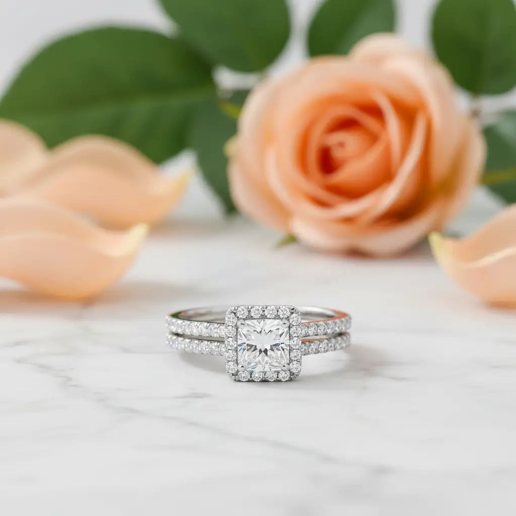Christine Quad Solitaire Ring