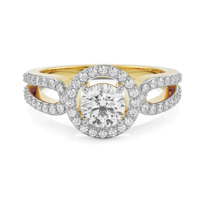 Nikki Halo Lab-Grown Luxe Circle Ring