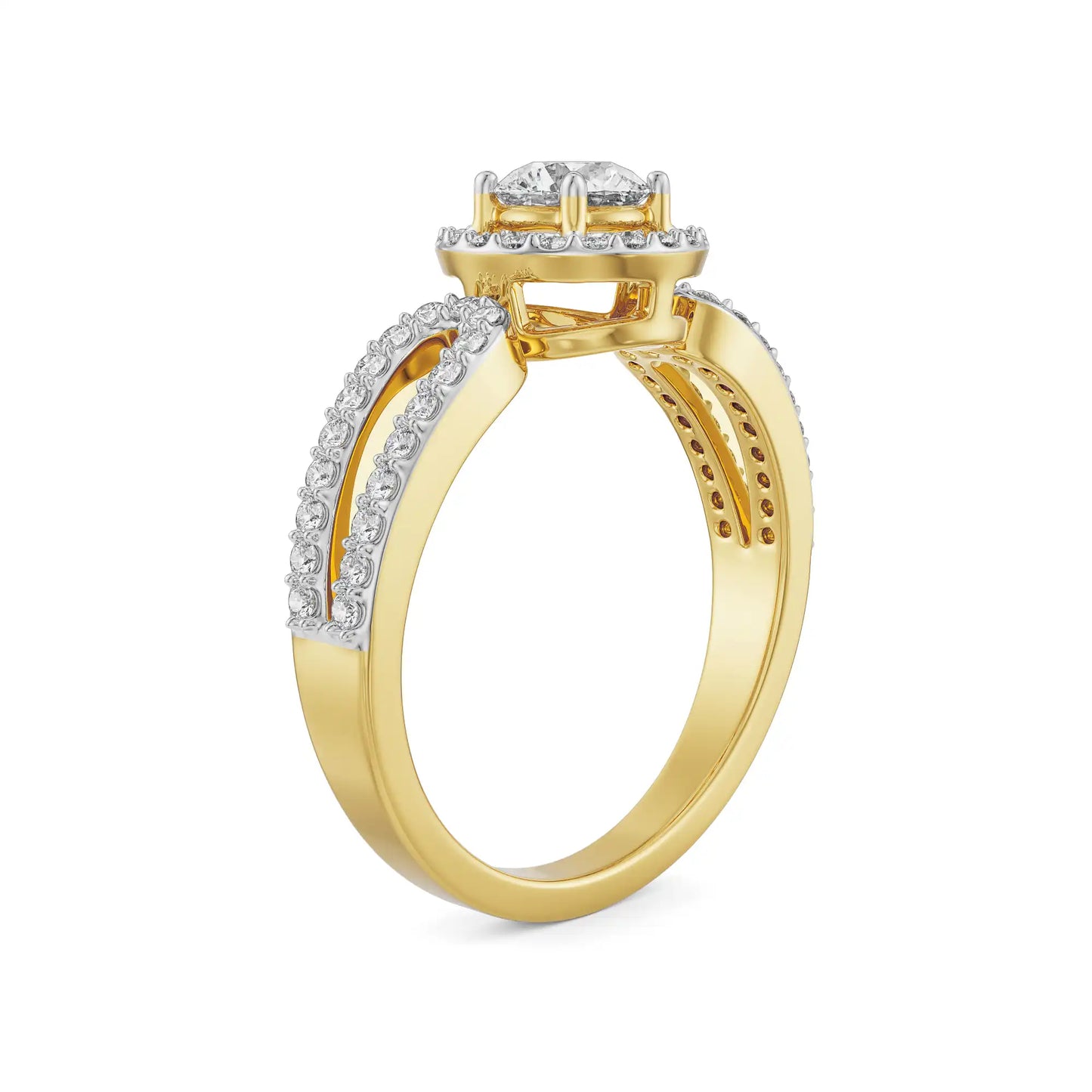 Nikki Halo Lab-Grown Luxe Circle Ring
