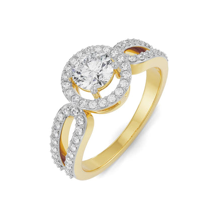 Nikki Halo Lab-Grown Luxe Circle Ring